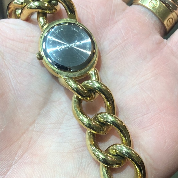 Trendy in Style Monet Gold Chain Link Watch - Picture 3 of 5